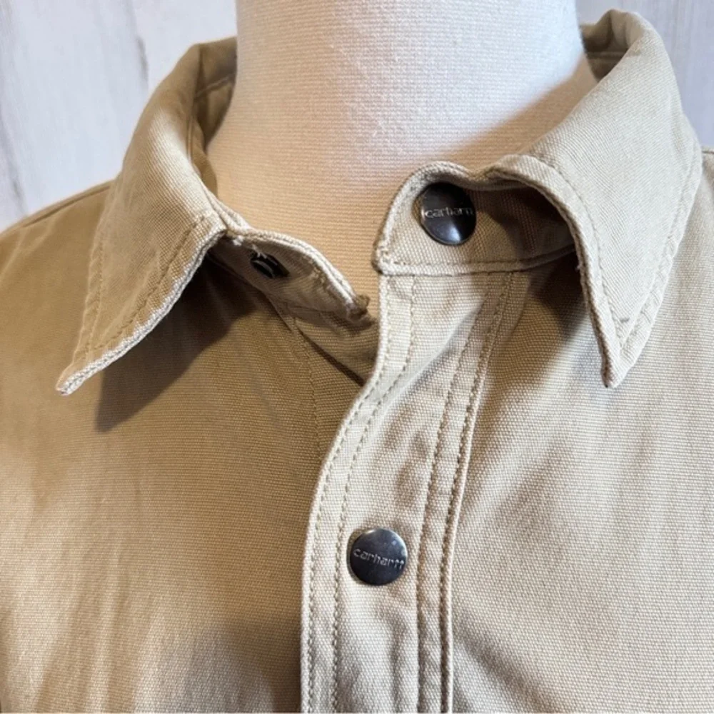 Carhartt Men’s XL Sandstone Button-Up Work‎ Jacket see description - Picture 8 of 10